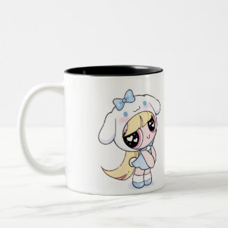 Xícara de Café Estética Menina Chibi Anime Fofa K