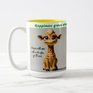 Xícara de café exclusiva para amor e felicidade