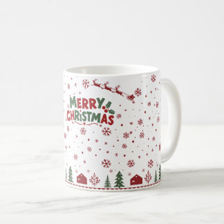Xícara de Café Festiva de Férias de Inverno