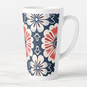Xícara de Café Floral Design Kimono