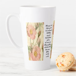 Xícara de Café Floral Encha MeuCopo, Senhor Escri