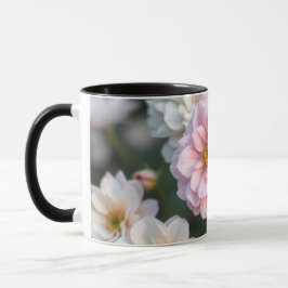 Xícara de Café Floral Rosa