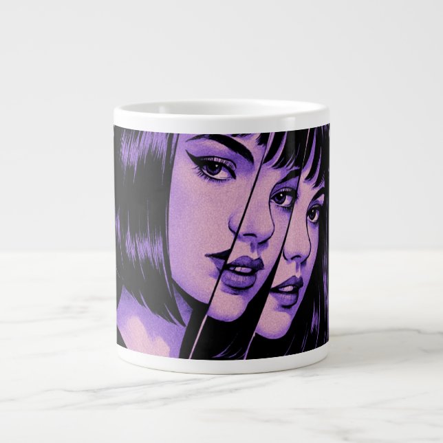 Xícara de café Jumbo Mug 20oz Muito Grande Cerâmic (Frente)