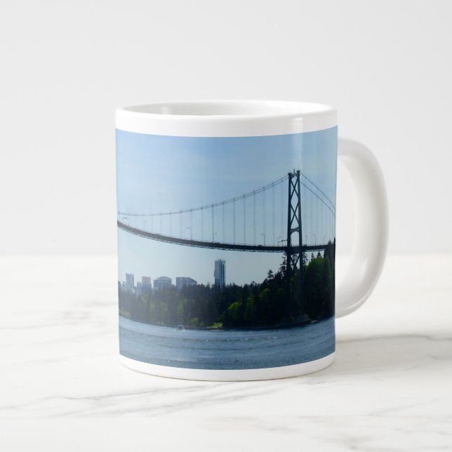 Xícara de Café Mug Canadá Souvenir Jumbo Vancouver (Frente Esquerda)