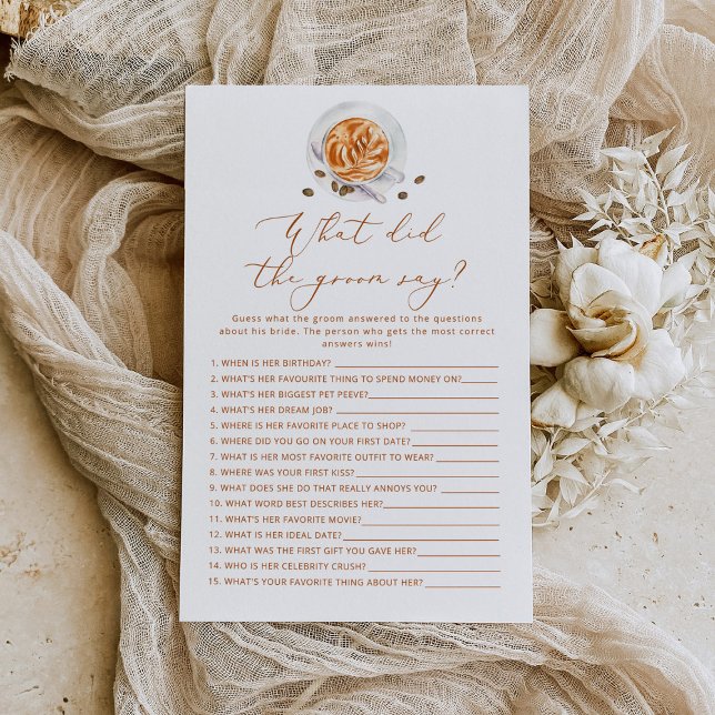 Xícara de café O que o noivo disse chá de panela (Criador carregado)