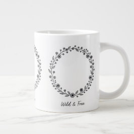 Xícara de Café para Amante da Natureza Minimalista