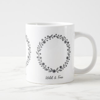 Xícara de Café para Amante da Natureza Minimalista