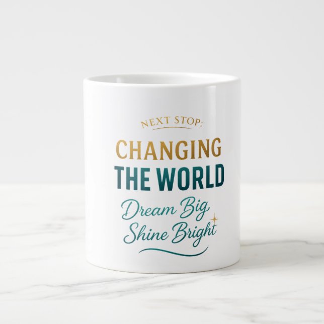 Xícara de Café para Graduação Inspiracional (Frente)