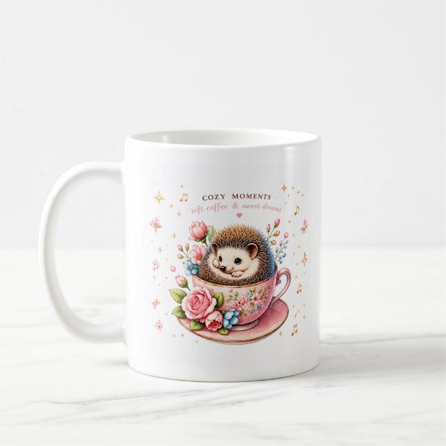 Xícara de Café Pastel Kawaii Fofa (Esquerda)