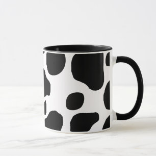 Xícara de café preto e branco