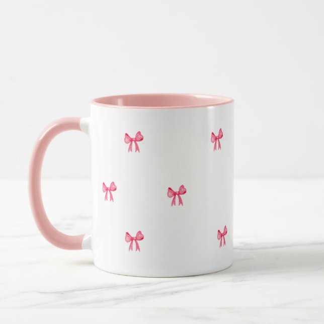 Xícara de Café Rosa Fofo Feminino (Esquerda)