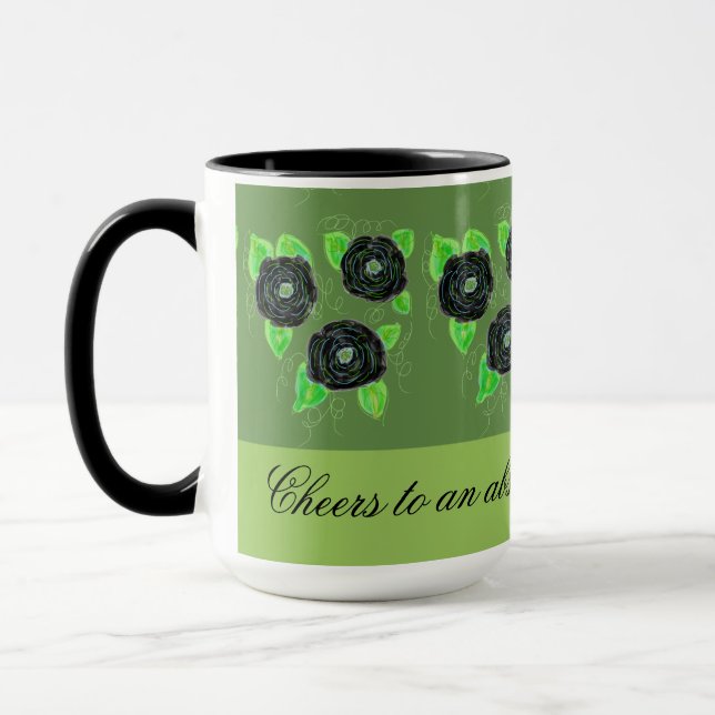 Xícara de café Rosa preto (Esquerda)
