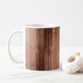Xícara de café Rustic Wood-look