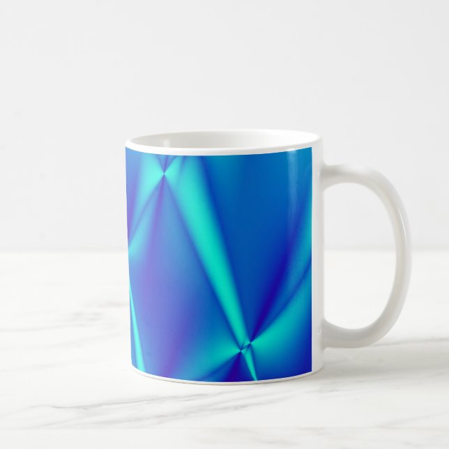 Xícara de café verde azul brilhante (Direita)