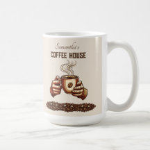 Xícara de Café Vintage Marca de Café Personalizada
