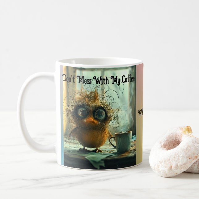Xícara de café Whimsical Wackadoodle Personalizáve (Com Donut)