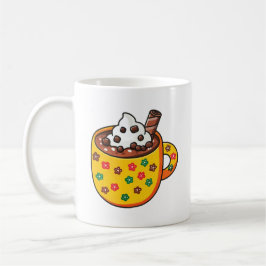 Xícara de chocolate quente