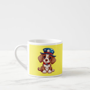 Xícara De Espresso 4 de julho Cuppy com chapéu americano-71009