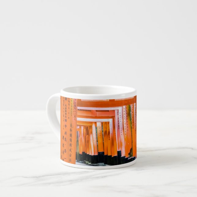 Xícara De Espresso 50 tons de laranja - Senbon Torii, Quioto (Frente Esquerda)