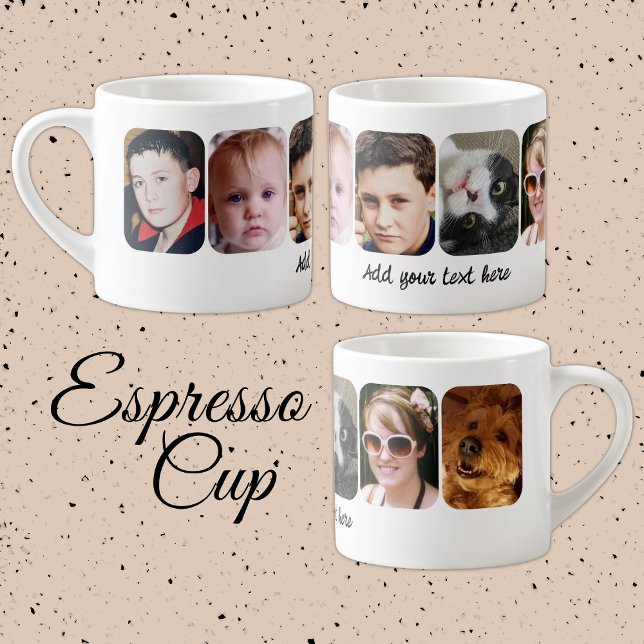 Xícara De Espresso 6 photo collage add text white (Criador carregado)