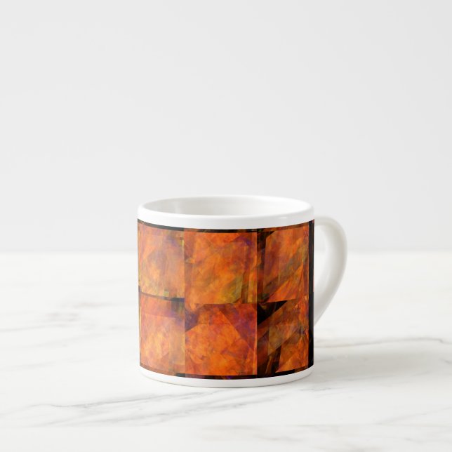 Xícara De Espresso A Abstrato de Muro de Arte Espresso Mug (Frente Esquerda)
