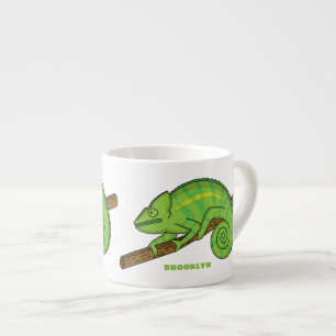 Xícara De Espresso A ilustração do camaleão de Parson