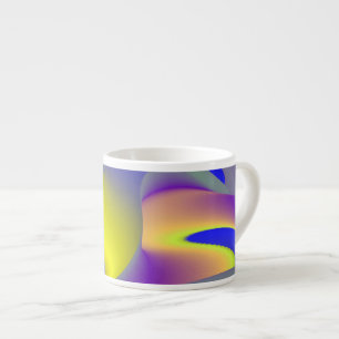 Xícara De Espresso A Mágica do Verão, Abstrato 3D Art