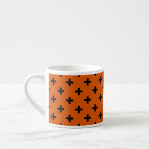 Xícara De Espresso A polca negra cruza a laranja
