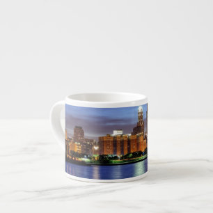Xícara De Espresso A skyline de Chicago do planetário de Adler