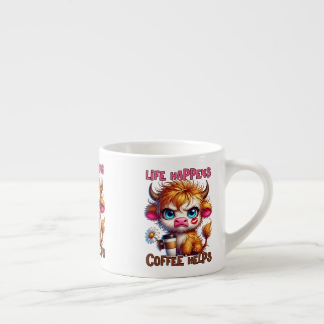 Xícara De Espresso A Vida Acontece Café Ajuda  (Direita)