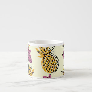 Xícara De Espresso Abacaxi, design de têxteis para a colheita de mora