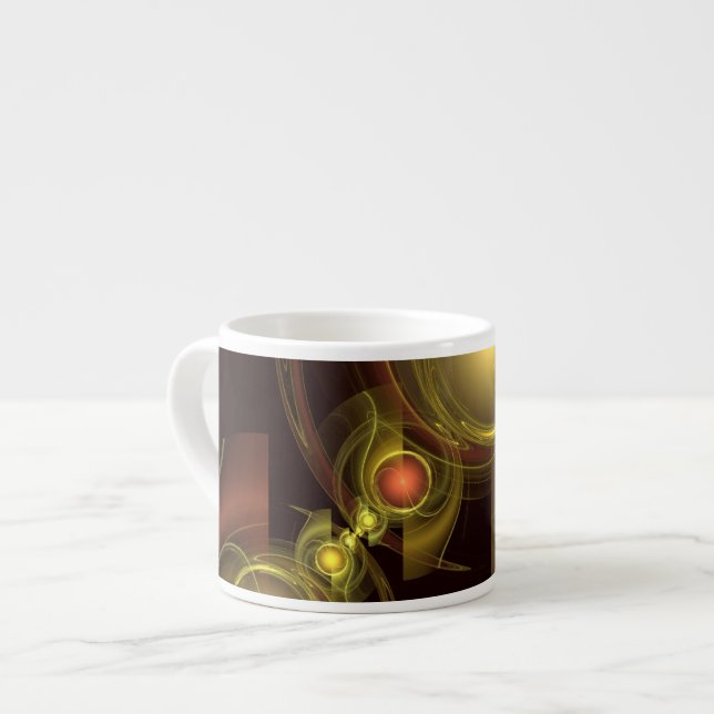 Xícara De Espresso Abstrato de conexão íntima Espresso Mug (Frente Esquerda)