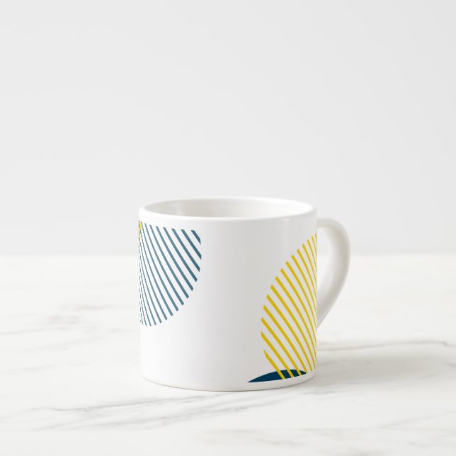 Xícara De Espresso Abstrato moderna, simples, mínima, moderna e moder (Frente Esquerda)