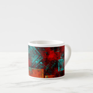 Xícara De Espresso Abstrato Moderno Padrão Artístico Legal Colorido