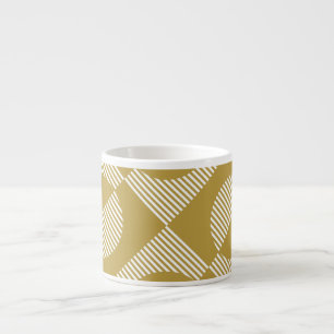 Xícara De Espresso Abstrato Vintage geométrico sem costura