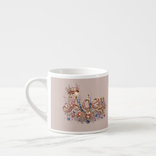 Xícara De Espresso Adam Crown Design (Esquerda)