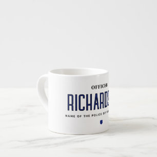 Xícara De Espresso Agente de Polícia de Polícias Personalizado