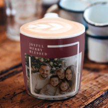 Alegre Feliz Abençoado Foto Personalizada de Natal