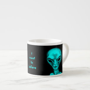 Xícara De Espresso Alienígena, quero acreditar
