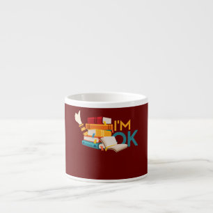 Xícara De Espresso Amante do Livro Leitor Bibliófilo