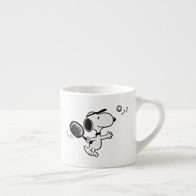 Xícara De Espresso Amendoins | Snoopy Plays Tênis (Direita)