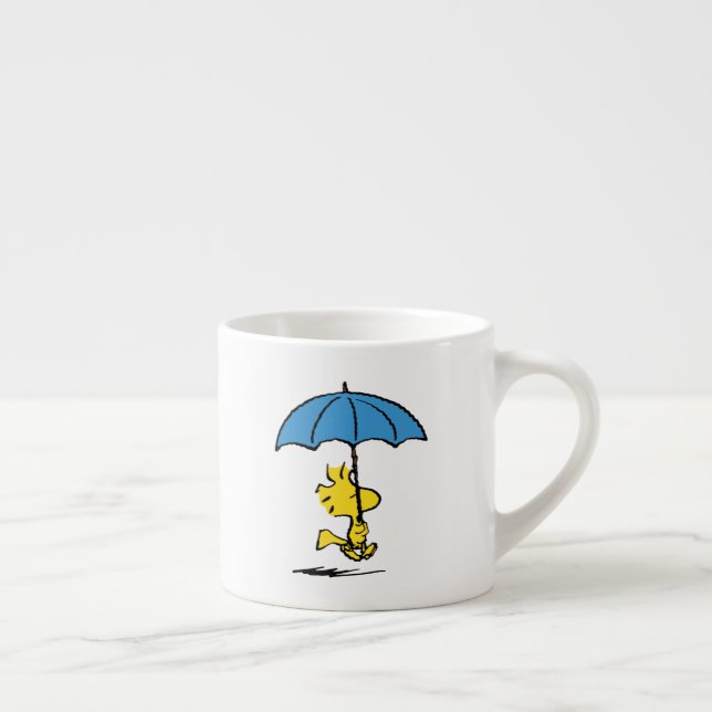 Xícara De Espresso Amendoins | Woodstock Blue Umbrella (Direita)