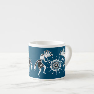 Xícara De Espresso Americanos nativos - Sun Dancing Kokopelli 2