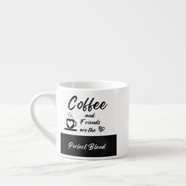 Xícara De Espresso Amizade café Specialty Mug (Esquerda)