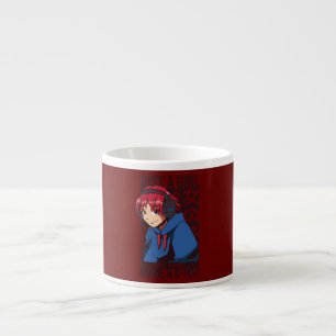 Xícara De Espresso Amo Anime e K Pop Apenas uma Garota Celebrando a V