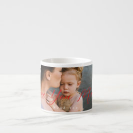 Xícara De Espresso Amo-Te Mãe Obrigado Foto