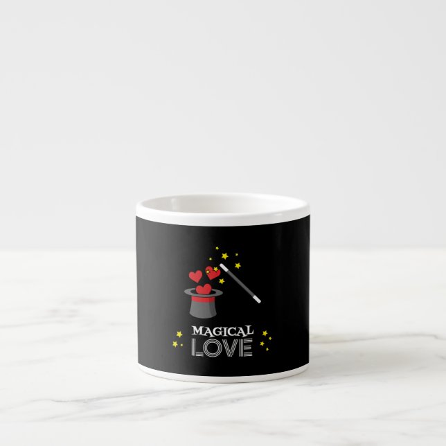Xícara De Espresso Amor Mágico - Branco (Frente)