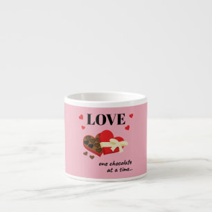 Xícara De Espresso Amor Um Chocolate por Vez Engraçado