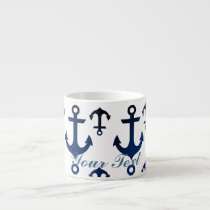 Xícara De Espresso Âncoras Ahoy Náutico