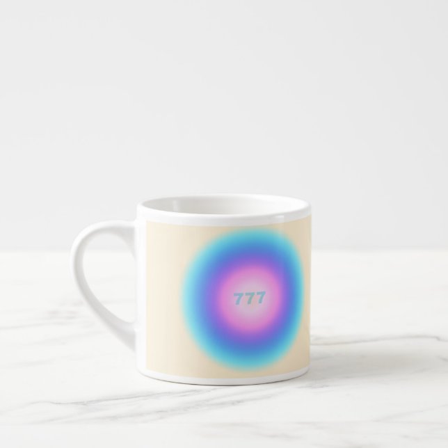 Xícara De Espresso Angel Numbers 777 - Boa Fortuna (Esquerda)